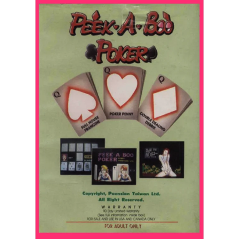 Jaquette de Peek A Boo Poker sur Nes