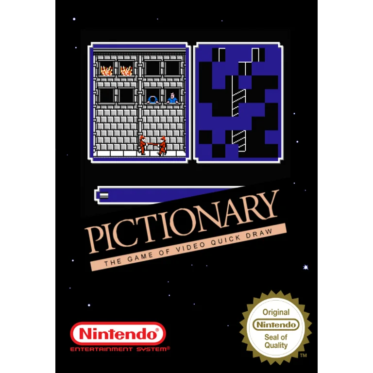 Jaquette de Pictionary The Game of Video Quick Draw sur Nes