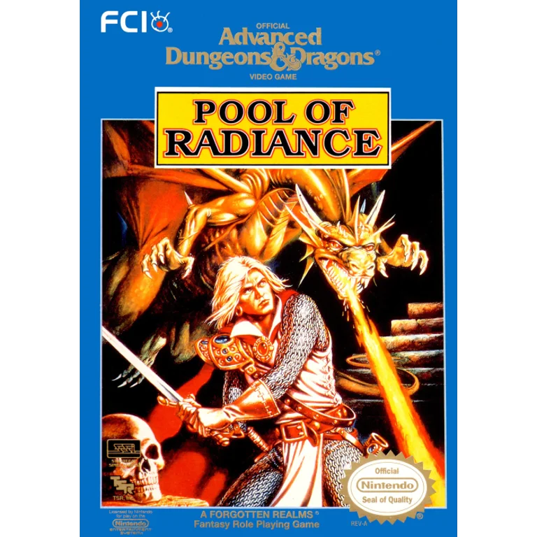 Jaquette de Pool of Radiance 1 sur Nes