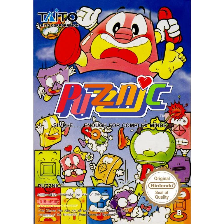 Jaquette de Puzznic 1 sur Nes
