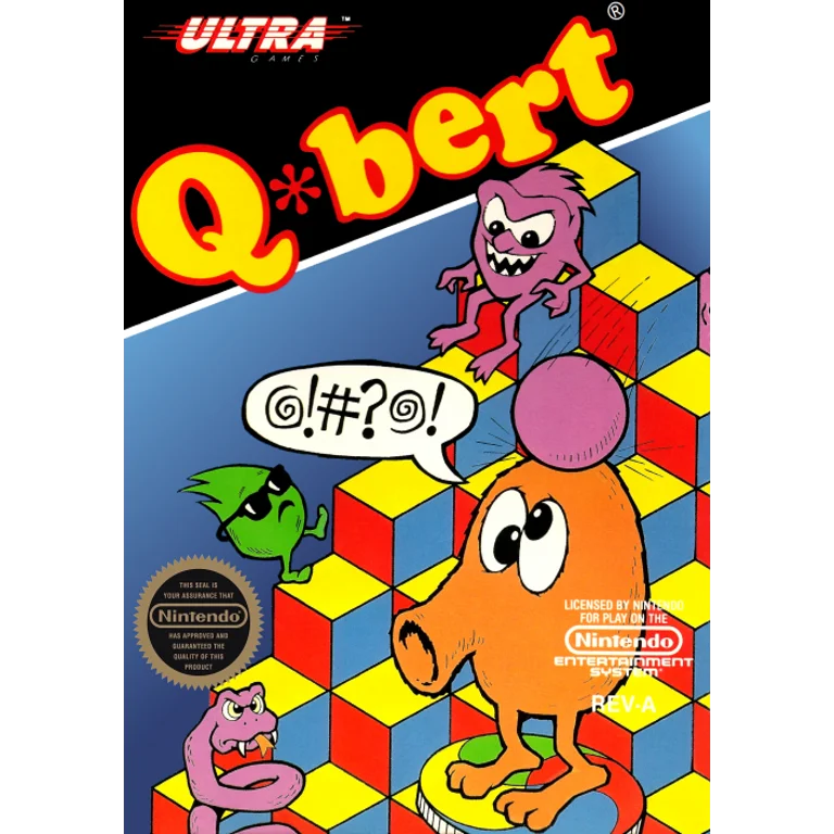 Jaquette de Qbert 1 sur Nes