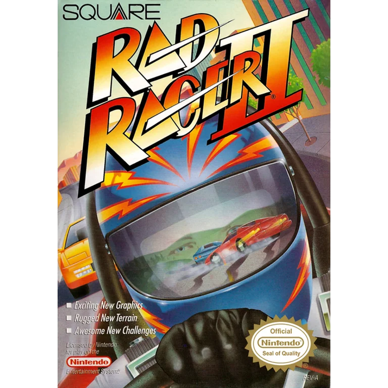 Jaquette de Rad Racer II sur Nes