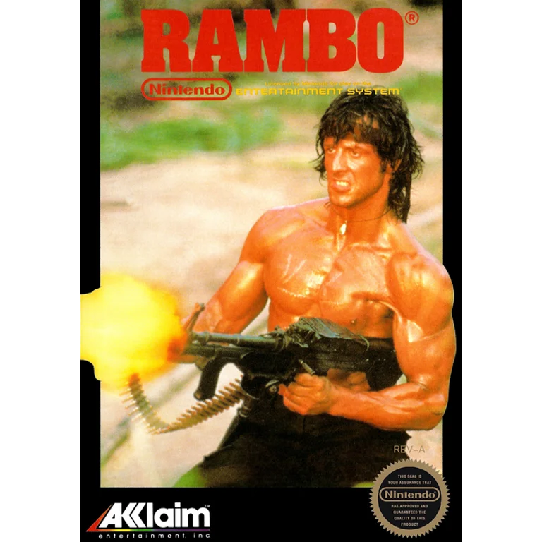 Jaquette de Rambo 1 sur Nes