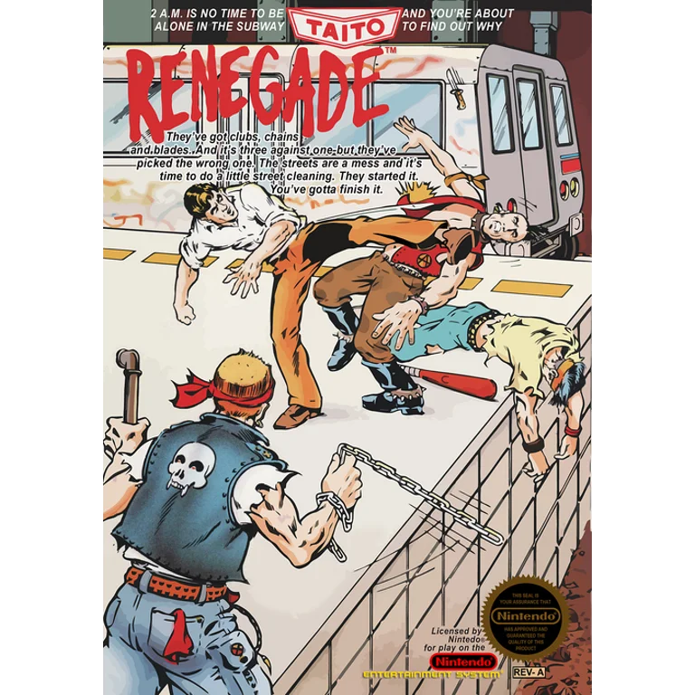 Jaquette de Renegade 1 sur Nes