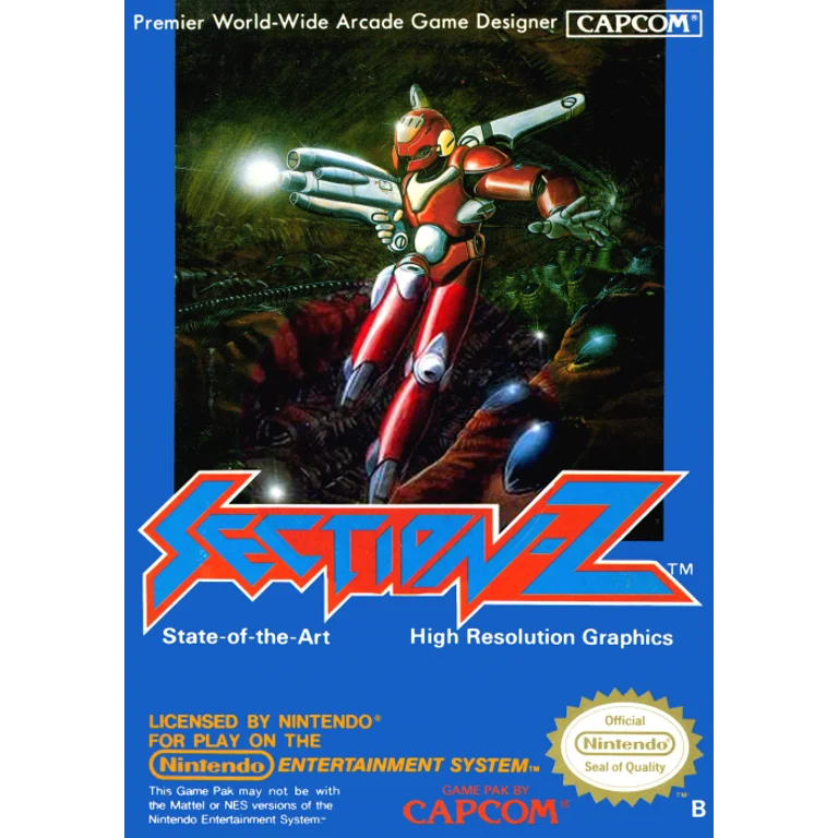 Jaquette de Section Z 1 sur Nes