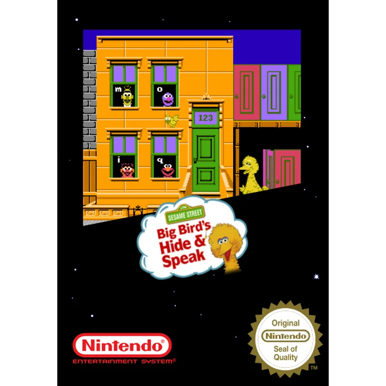 Jaquette de Sesame Street Big Birds Hide Speak sur Nes