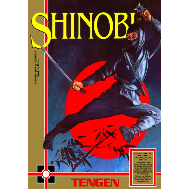 Jaquette de Shinobi 2 sur Nes