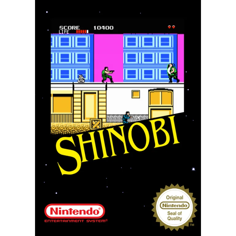 Jaquette de Shinobi sur Nes