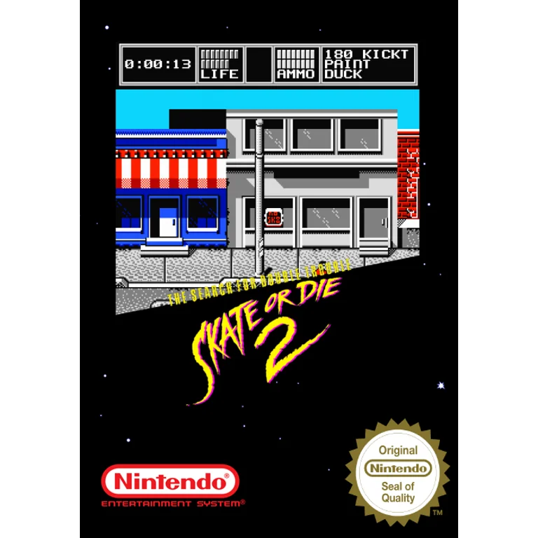 Jaquette de Skate or Die 2 The Search for Double Trouble sur Nes