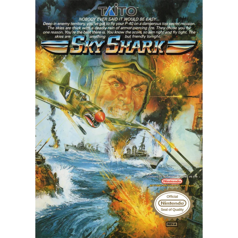 Jaquette de Sky Shark 1 sur Nes