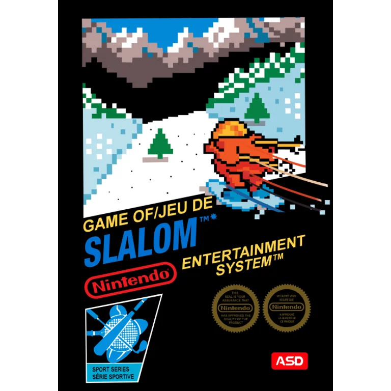 Jaquette de Slalom 1 sur Nes