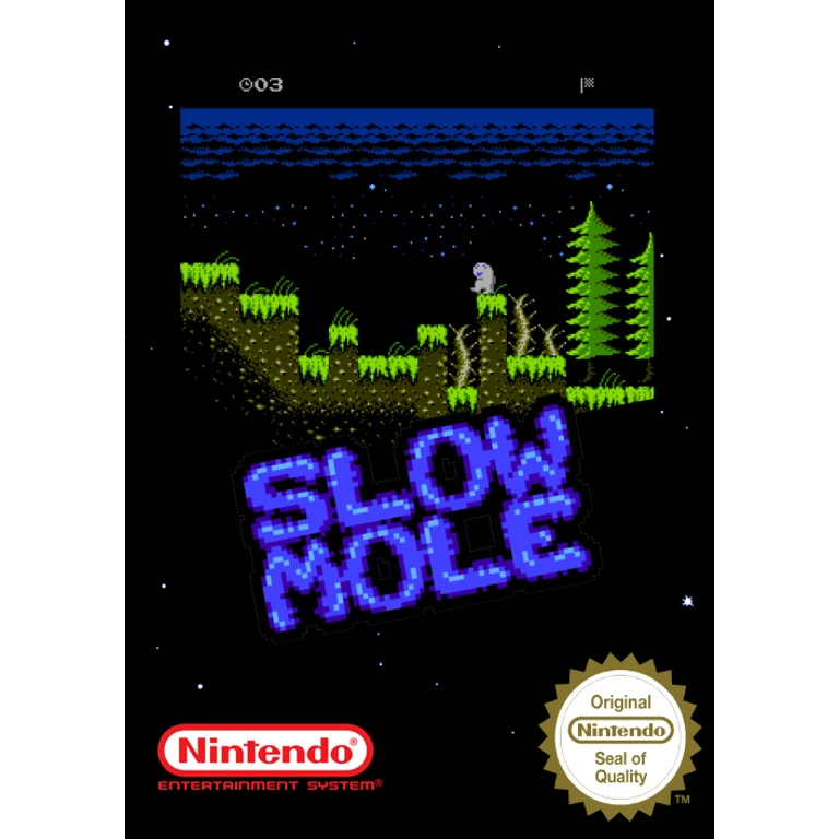 Jaquette de Slow Mole 1 sur Nes