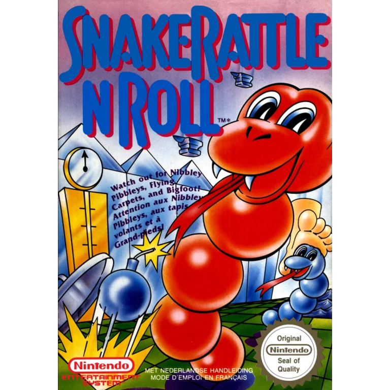 Jaquette de Snake Rattle n Roll sur Nes