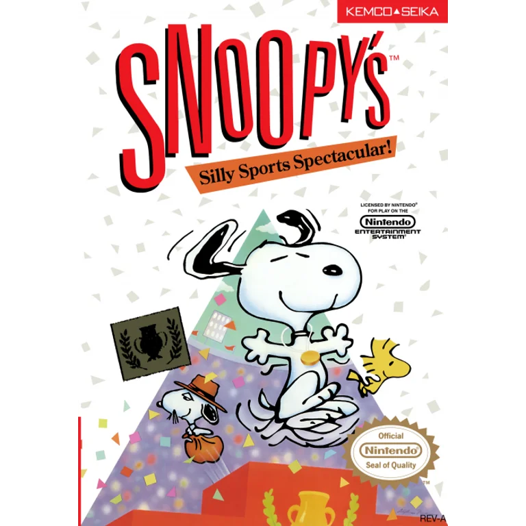 Jaquette de Snoopys Silly Sports Spectacular 1 sur Nes