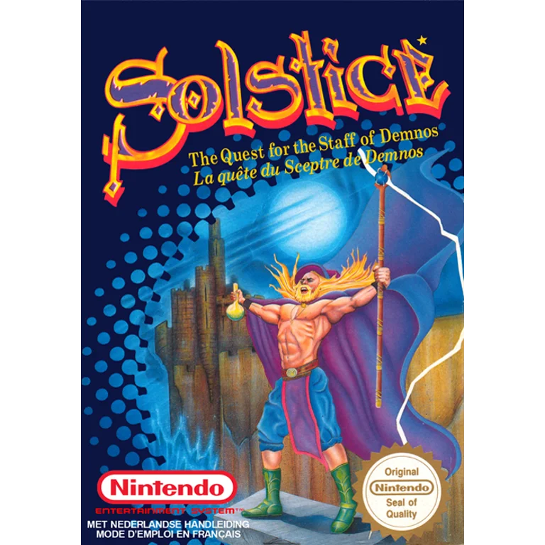 Jaquette de Solstice The Quest for the Staff of Demnos sur Nes
