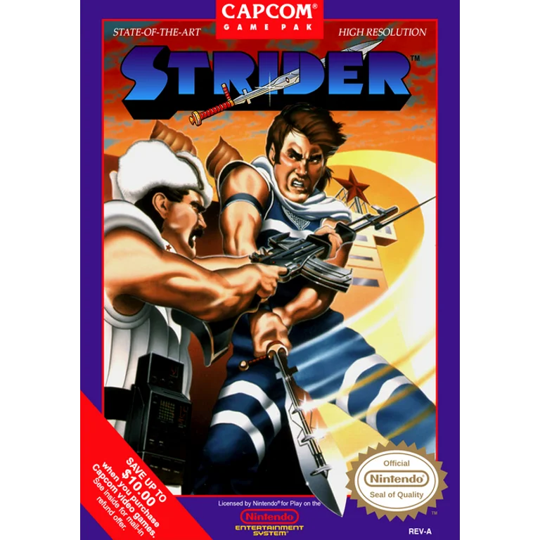 Jaquette de Strider 1 sur Nes