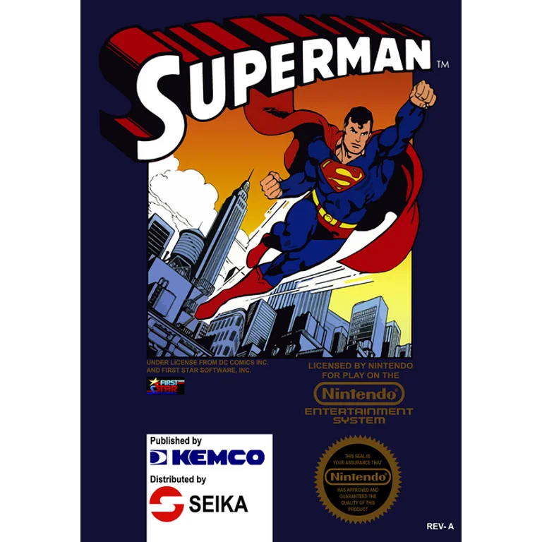 Jaquette de Superman 1 sur Nes