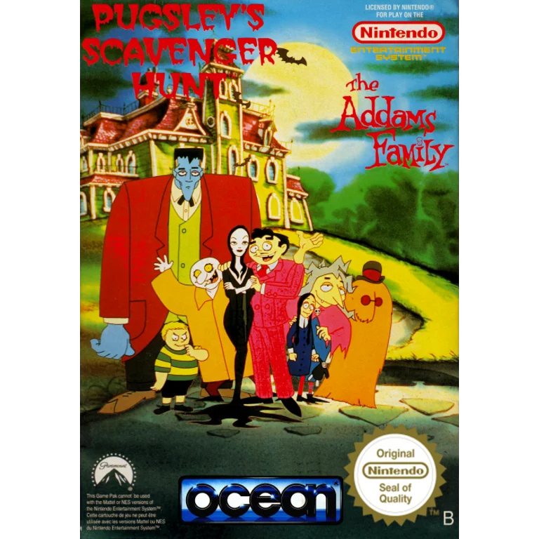 Jaquette de The Addams Family Pugsleys Scavenger Hunt 1 sur Nes