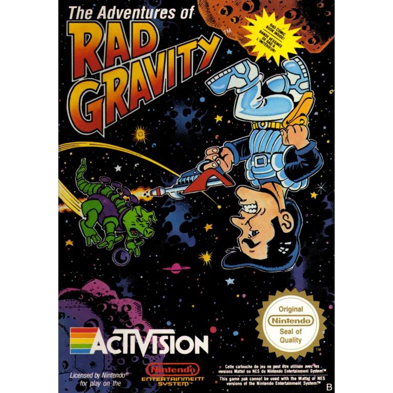 Jaquette de The Adventures of Rad Gravity sur Nes