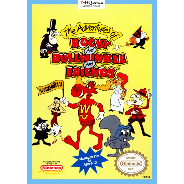 Jaquette de The Adventures of Rocky and Bullwinkle and Friends 1 sur Nes