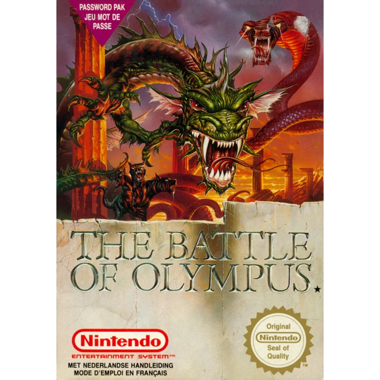 Jaquette de The Battle of Olympus sur Nes