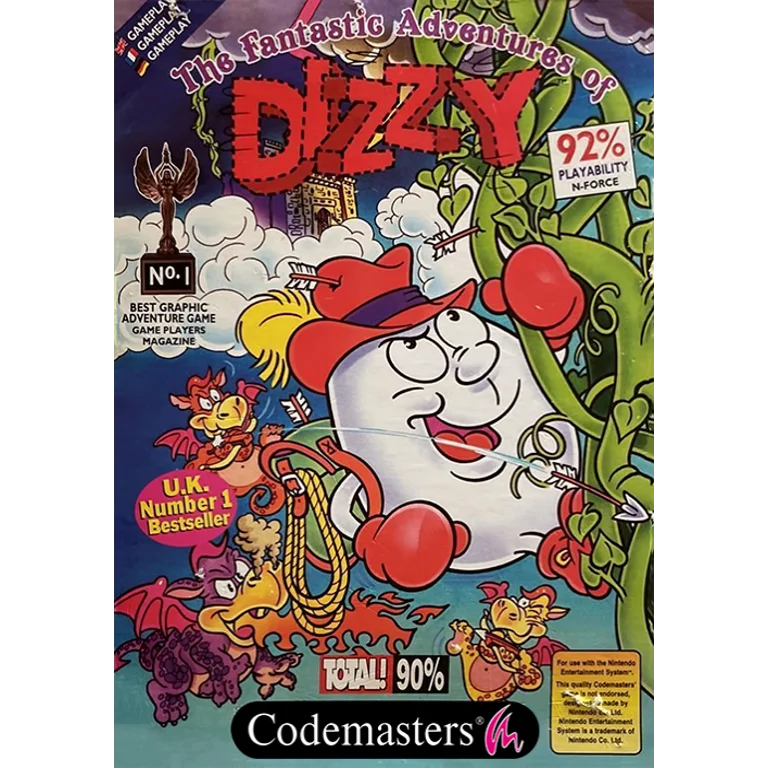 Jaquette de The Fantastic Adventures of Dizzy 1 sur Nes