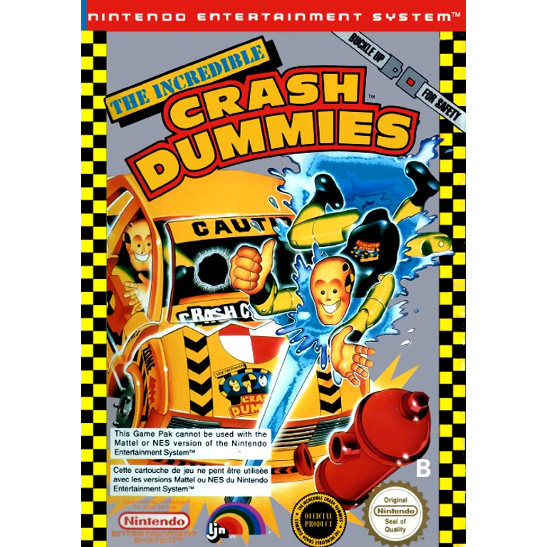 Jaquette de The Incredible Crash Dummies 1 sur Nes