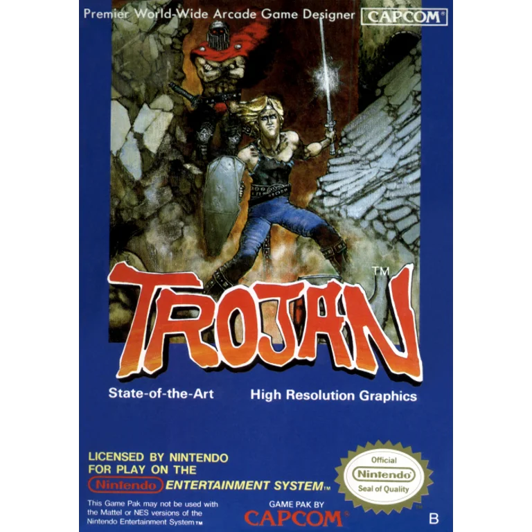 Jaquette de Trojan 1 sur Nes
