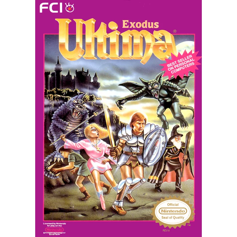 Jaquette de Ultima Exodus 1 sur Nes