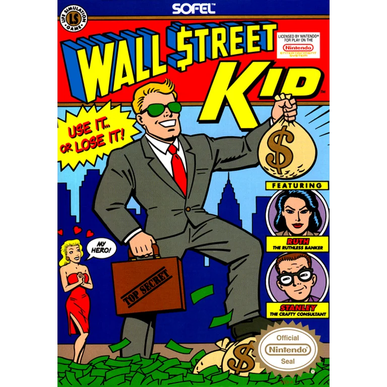 Jaquette de Wall Street Kid 1 sur Nes