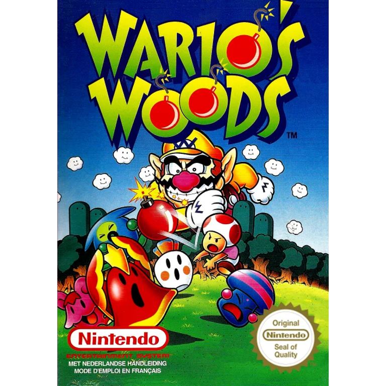 Jaquette de Warios Woods 1 sur Nes