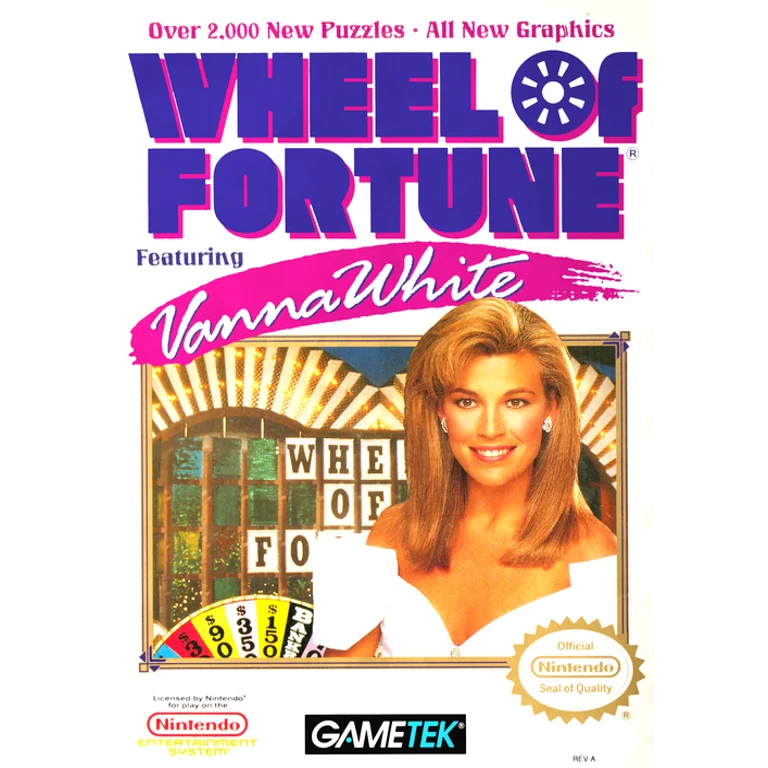 Jaquette de Wheel of Fortune Featuring Vanna White 1 sur Nes