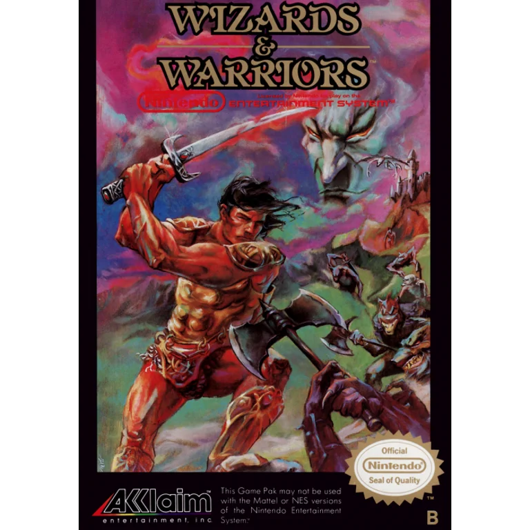 Jaquette de Wizards Warriors 1 sur Nes