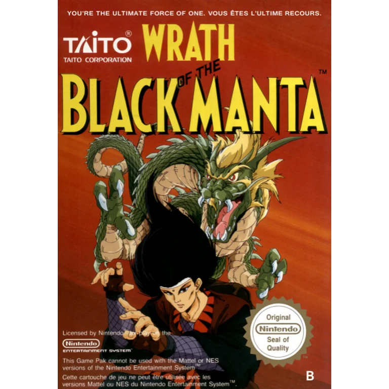 Jaquette de Wrath of the Black Manta 1 sur Nes