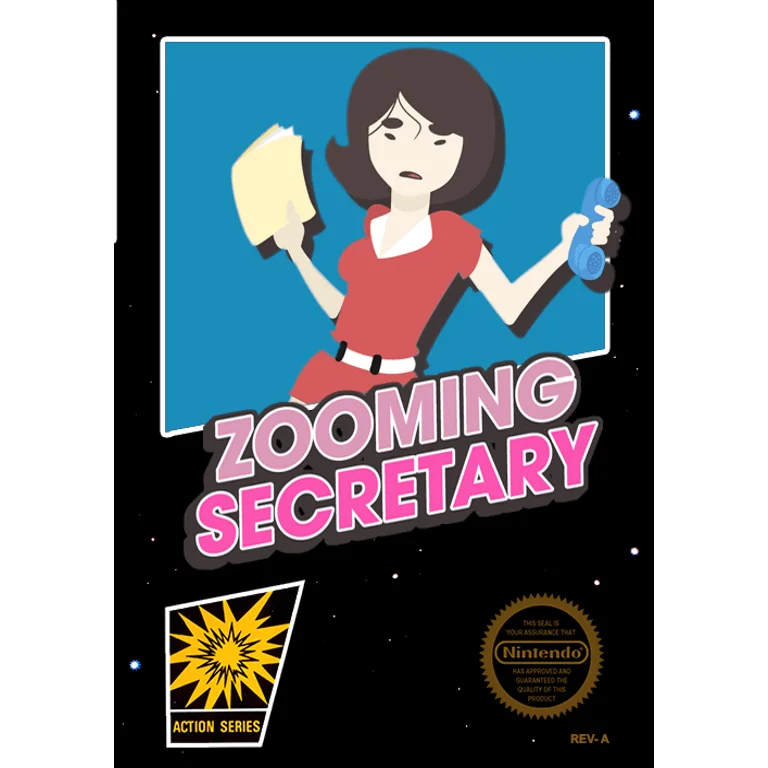 Jaquette de Zooming Secretary 1 sur Nes