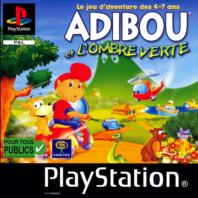 Jaquette de Adibou et LOmbre Verte sur Playstation