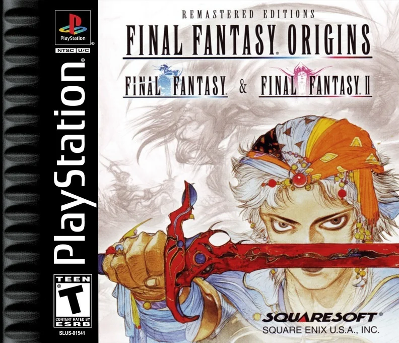 Jaquette de Final Fantasy Origins FF I FF II sur Playstation