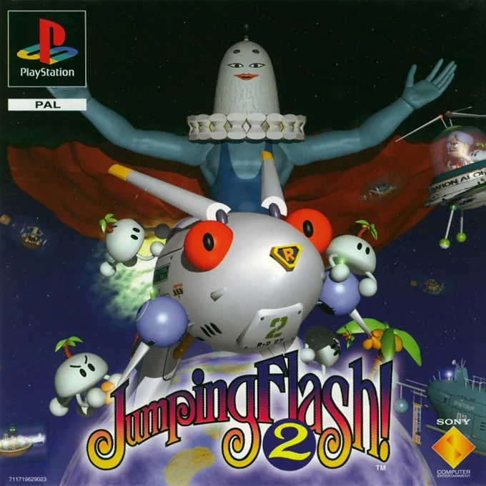Jaquette de Jumping Flash 2 sur Playstation