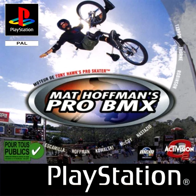 Jaquette de Mat Hoffmans Pro BMX sur Playstation