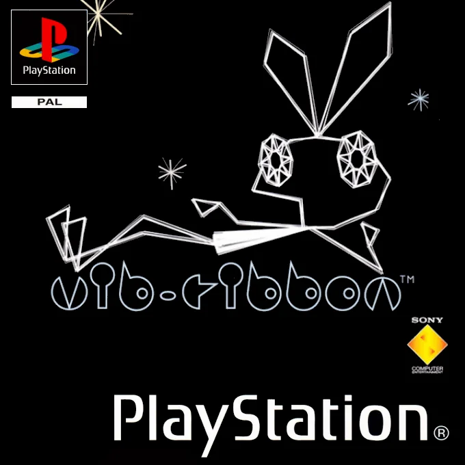 Jaquette de Vib Ribbon sur Playstation