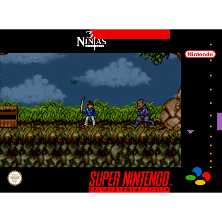 Jaquette de 3 Ninjas Kick Back sur Snes