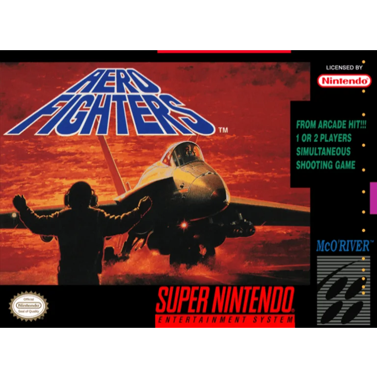 Jaquette de Aero Fighters 1 sur Snes