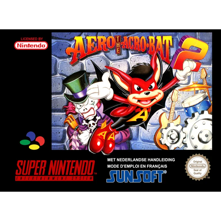Jaquette de Aero the Acro Bat 2 sur Snes