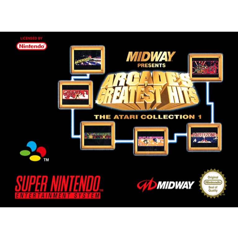 Jaquette de Arcades Greatest Hits The Atari Collection 1 sur Snes