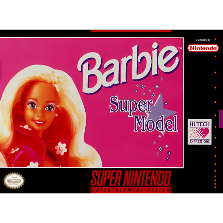 Jaquette de Barbie Super Model sur Snes