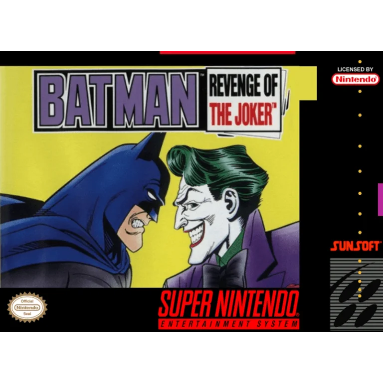 Jaquette de Batman Revenge of the Joker sur Snes