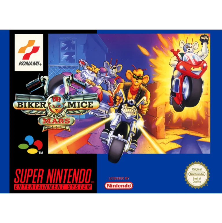 Jaquette de Biker Mice from Mars sur Snes