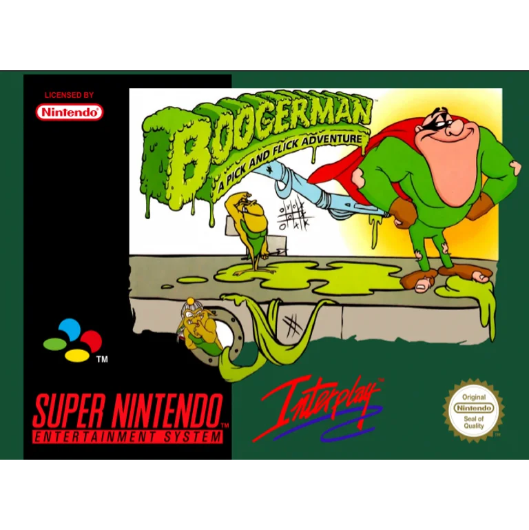 Jaquette de Boogerman A Pick and Flick Adventure sur Snes