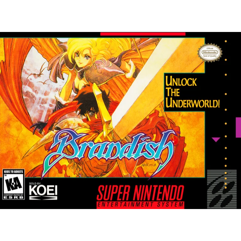 Jaquette de Brandish 1 sur Snes