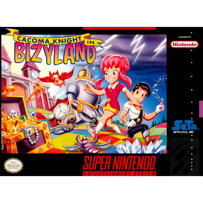 Jaquette de Cacoma Knight in Bizyland 1 sur Snes